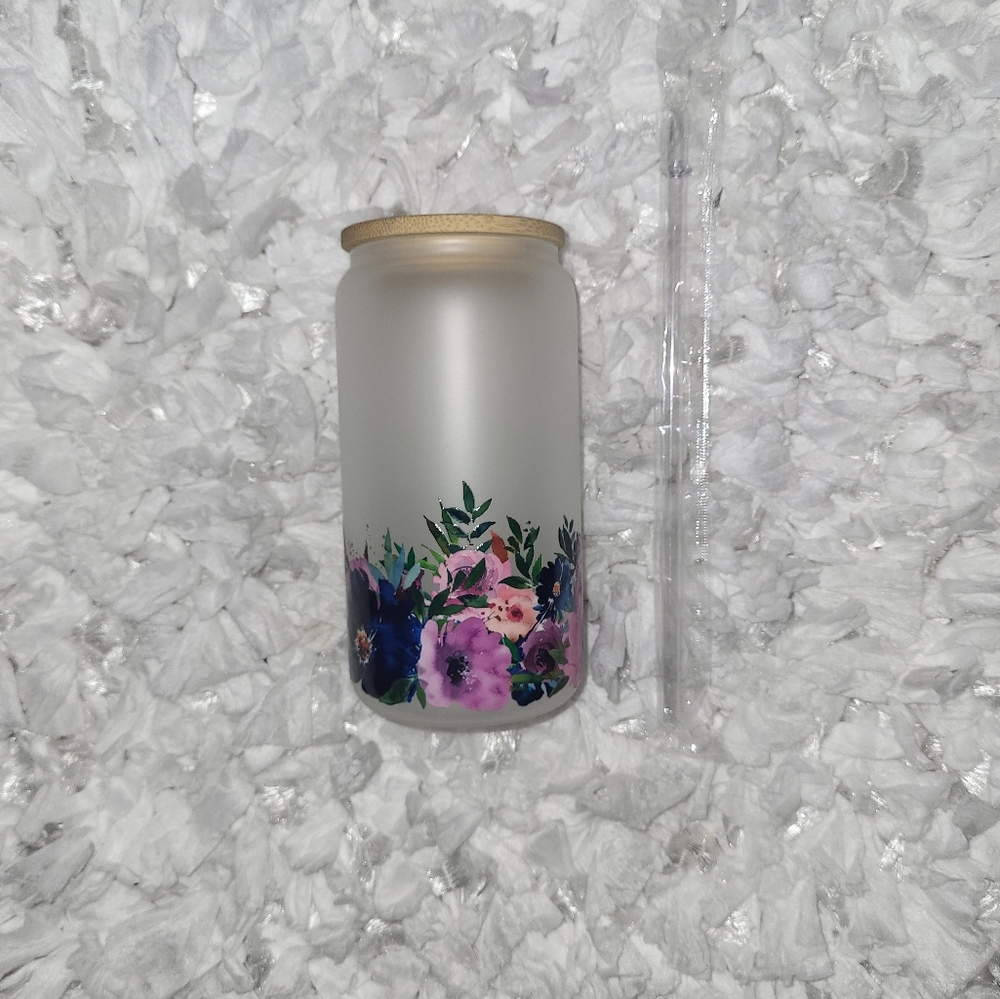 Glass can cup - Picture 2 of 3